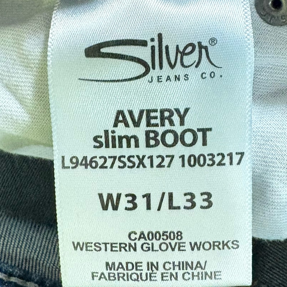 Silver Jeans Blue slim boot cut  Leg - Picture 5 of 8